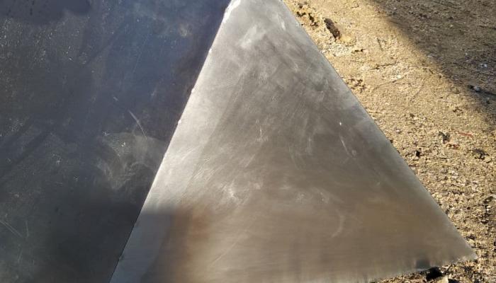 Top of the Monolith. There's an inner darker triangle, maybe a result of the welding.